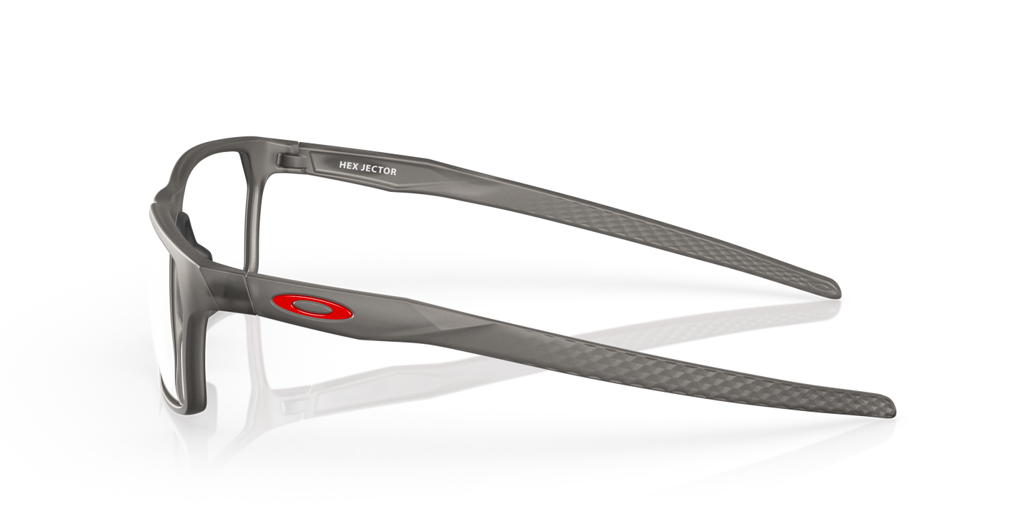 Oakley OX8032 Hex Jector Men's Rectangle Eyeglass Frames - Satin Grey Smoke Frame