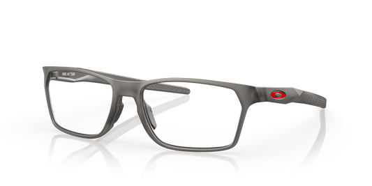 Oakley OX8032 Hex Jector Men's Rectangle Eyeglass Frames - Satin Grey Smoke Frame