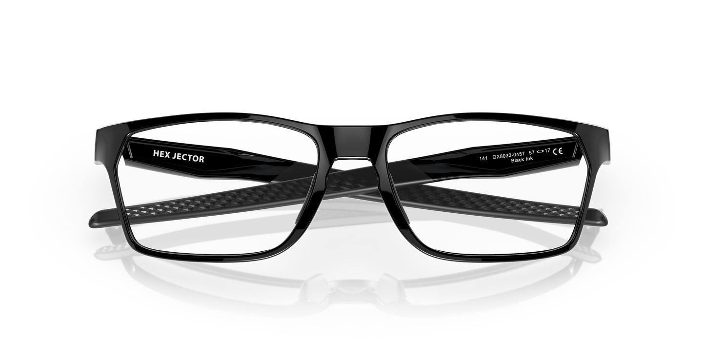 Oakley OX8032 Hex Jector Men's Rectangle Eyeglass Frames - Satin Grey Smoke Frame