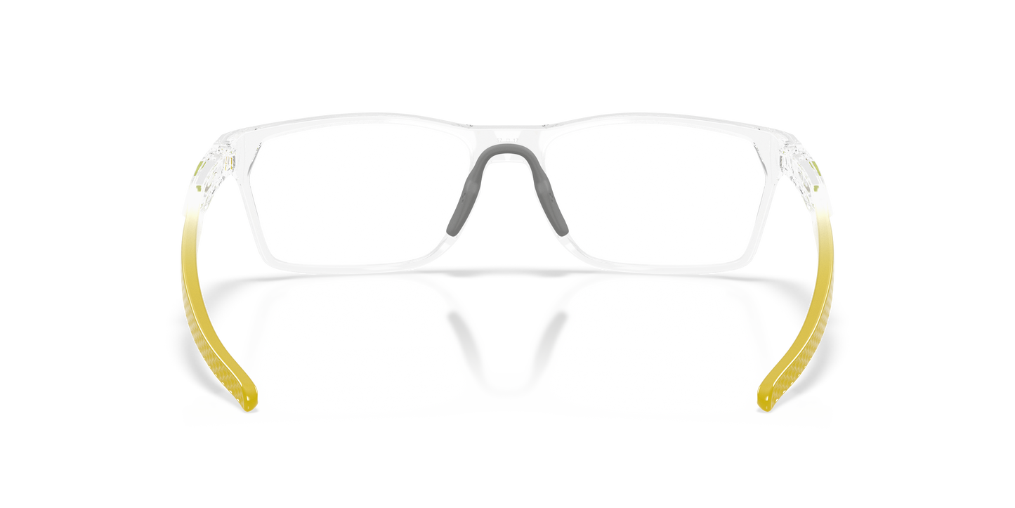 Oakley OX8032 Hex Jector Limitless Collection Men's Rectangle Eyeglass Frames - Polished Clear