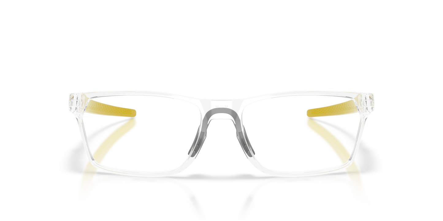 Oakley OX8032 Hex Jector Limitless Collection Men's Rectangle Eyeglass Frames - Polished Clear