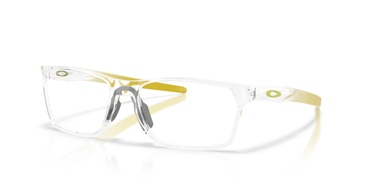 Oakley OX8032 Hex Jector Limitless Collection Men's Rectangle Eyeglass Frames - Polished Clear