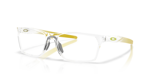 Oakley OX8032 Hex Jector Limitless Collection Men's Rectangle Eyeglass Frames - Polished Clear