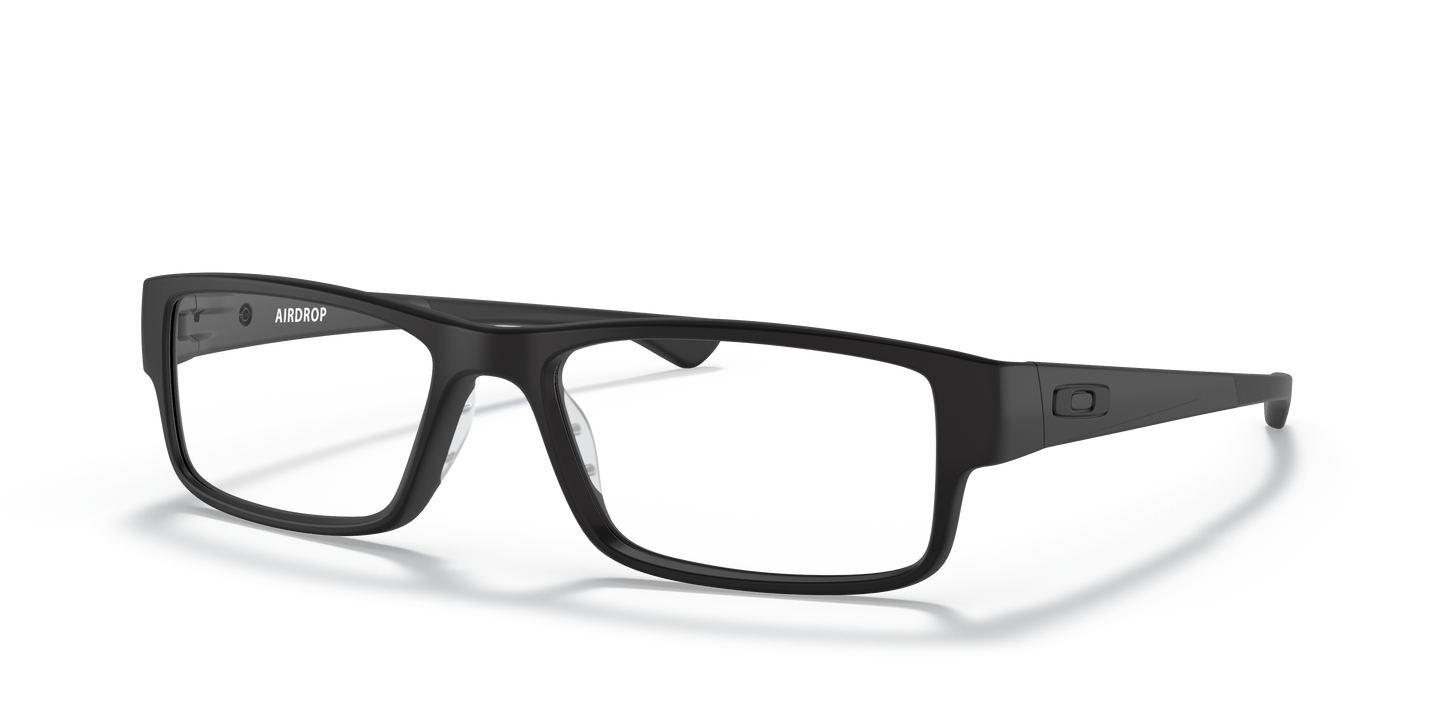 Oakley OX8046 Airdrop Men's Rectangle Eyeglass Frames - Satin Black Frame