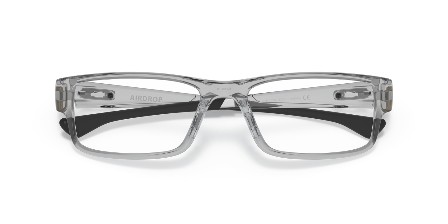 Oakley OX8046 Airdrop Men's Rectangle Eyeglass Frames - Satin Black Frame