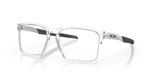 Oakley OX8055 Exchange Men's Rectangle Eyeglass Frames - Polished Clear Frame