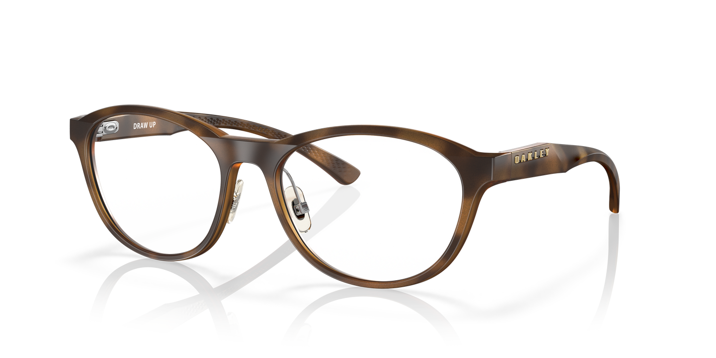 Oakley OX8057 Draw Up Women's Round Eyeglass Frames - Satin Black Frame