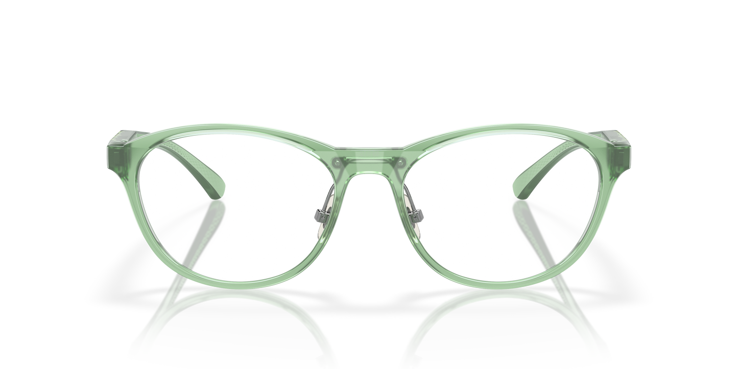 Oakley OX8057 Draw Up Women's Round Eyeglass Frames - Satin Brown Tortoise Frame