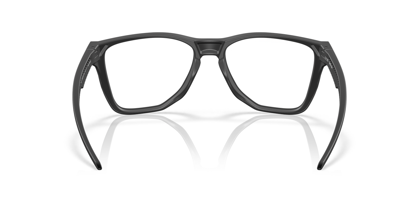 Oakley OX8058 The Cut Men's Square Eyeglass Frames - Satin Black Frame