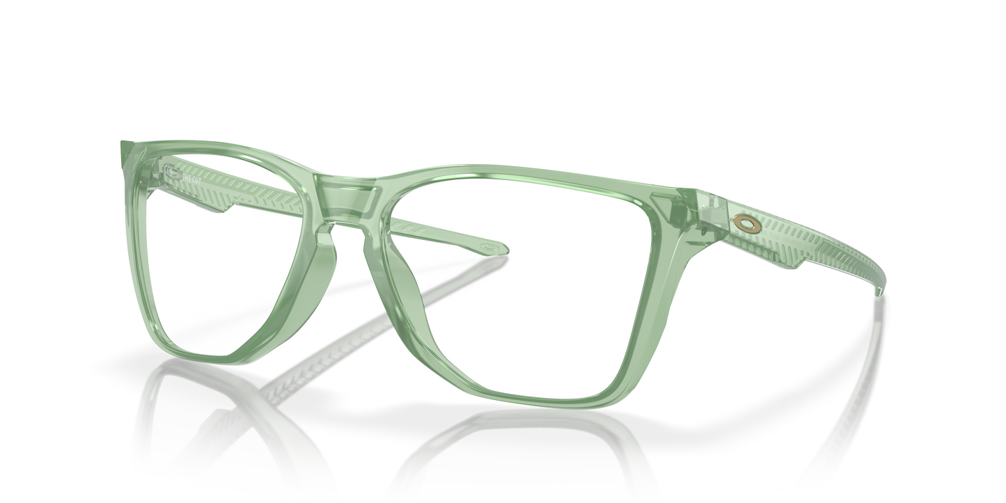 Oakley OX8058 The Cut Men's Square Eyeglass Frames - Satin Black Frame