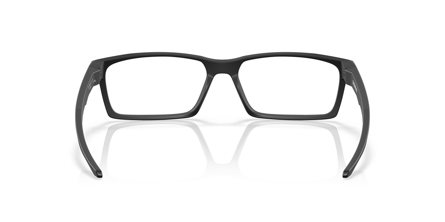 Oakley OX8060 Overhead Men's Rectangle Eyeglass Frames - Polished Clear Frame