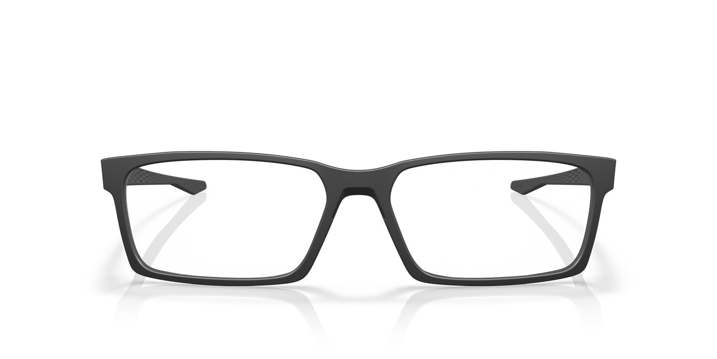Oakley OX8060 Overhead Men's Rectangle Eyeglass Frames - Matte Dark Silver Frame