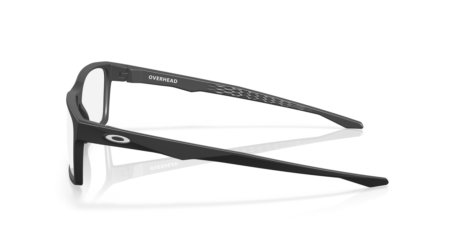 Oakley OX8060 Overhead Men's Rectangle Eyeglass Frames - Matte Dark Silver Frame