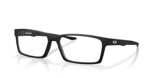 Oakley OX8060 Overhead Men's Rectangle Eyeglass Frames - Satin Black Frame