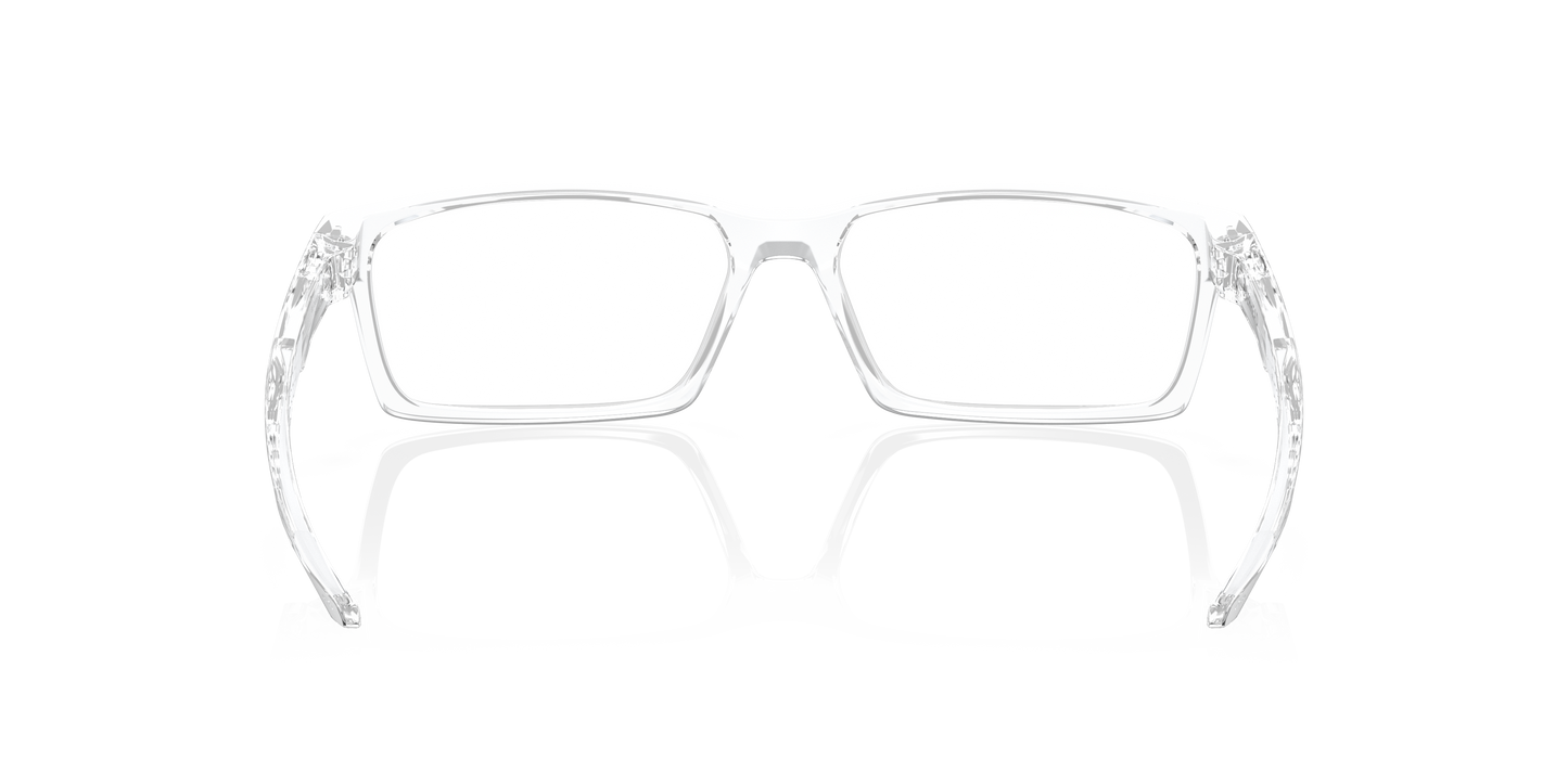 Oakley OX8060 Overhead Men's Rectangle Eyeglass Frames - Polished Clear Frame