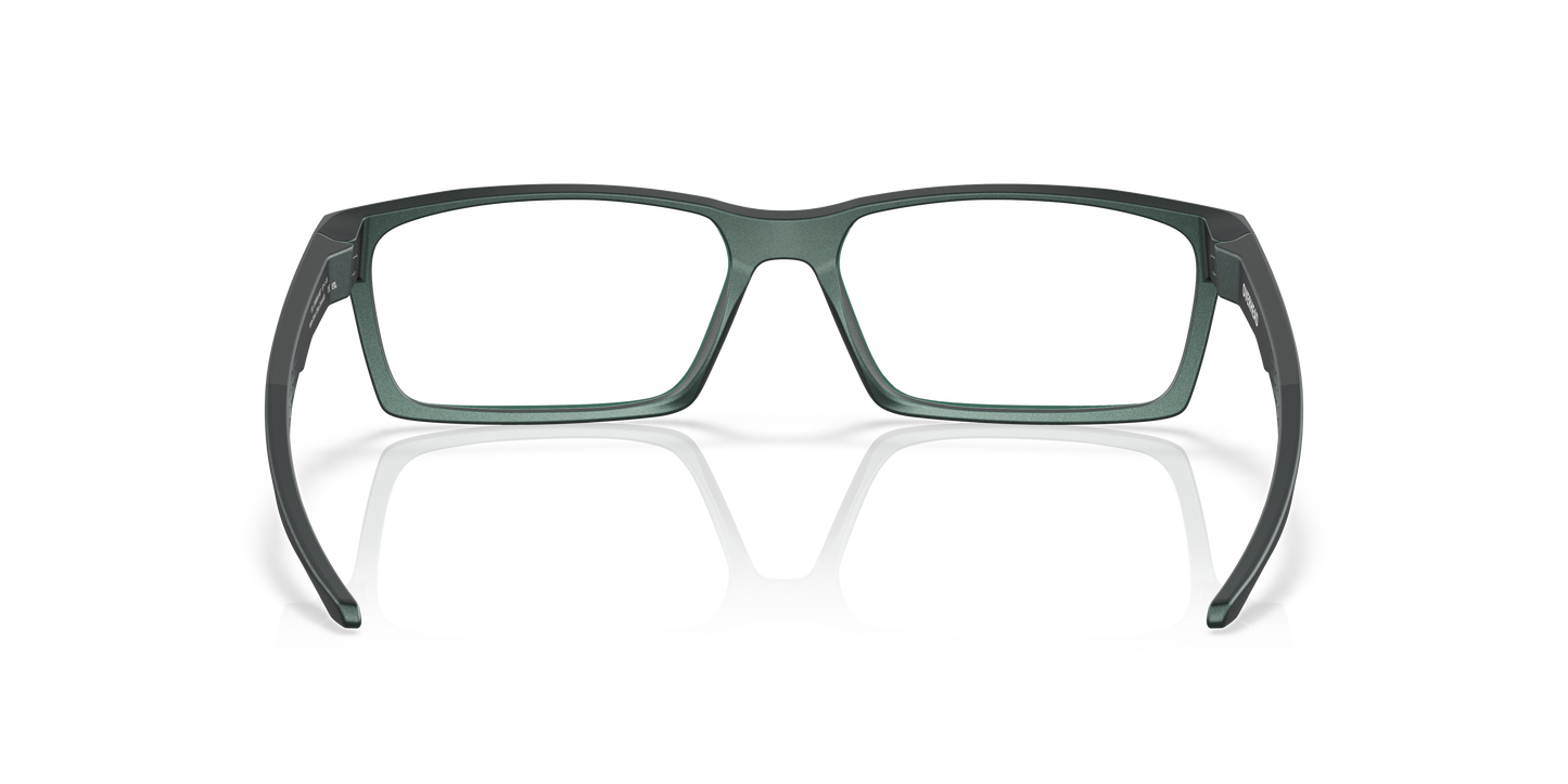 Oakley OX8060 Overhead Men's Rectangle Eyeglass Frames - Satin Black Frame