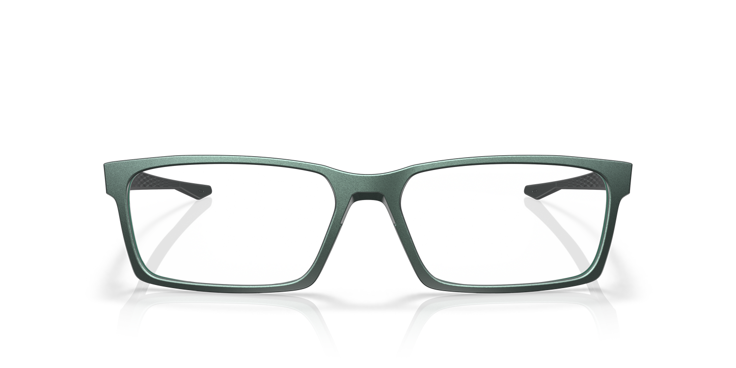 Oakley OX8060 Overhead Men's Rectangle Eyeglass Frames - Satin Black Frame