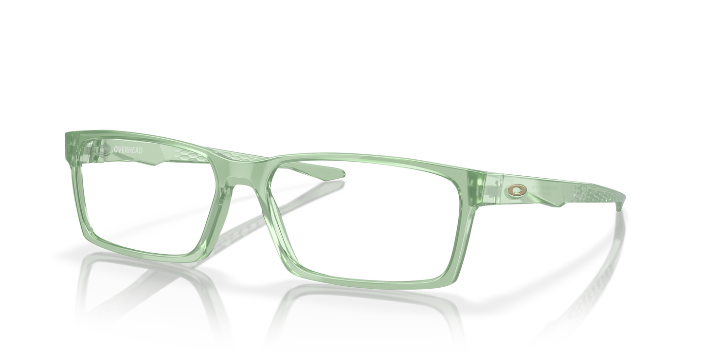 Oakley OX8060 Overhead Men's Rectangle Eyeglass Frames - Matte Dark Silver Frame
