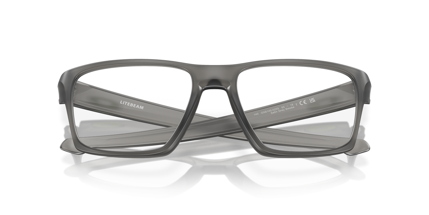Oakley OX8140 Litebeam Men's Square Eyeglass Frames - Satin Black Frame