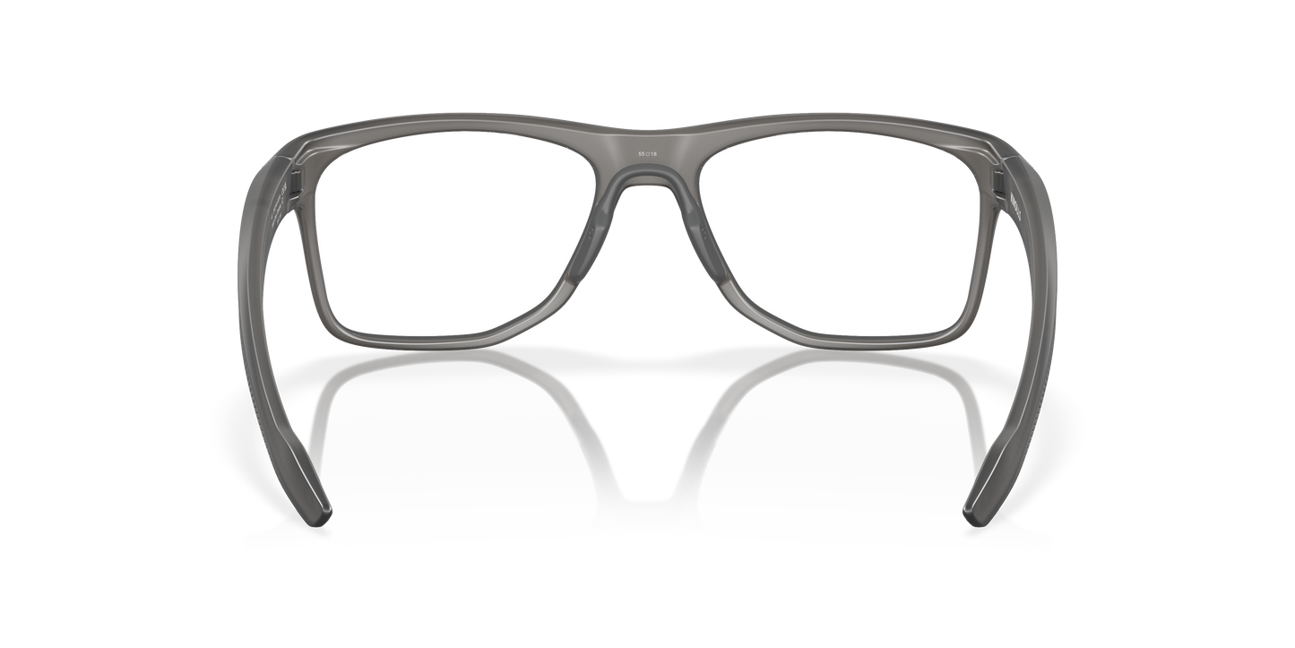 Oakley OX8144 Knolls Men's Rectangle Eyeglass Frames - Satin Grey Smoke Frame