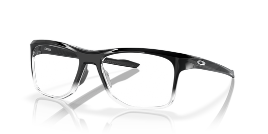 Oakley OX8144 Knolls Men's Rectangle Eyeglass Frames - Polished Black Fade Frame