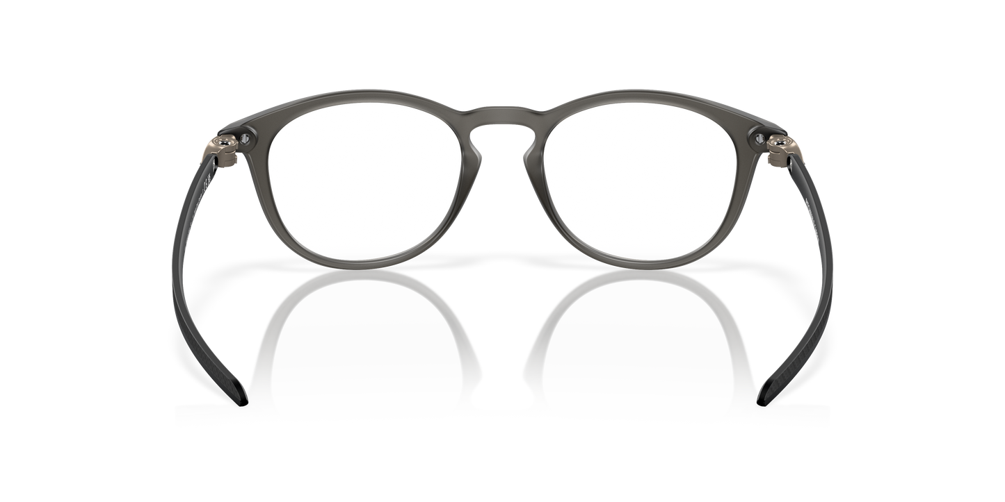 Oakley OX8149 Pitchman R Carbon Men's Round Eyeglass Frames - Polished Clear Frame