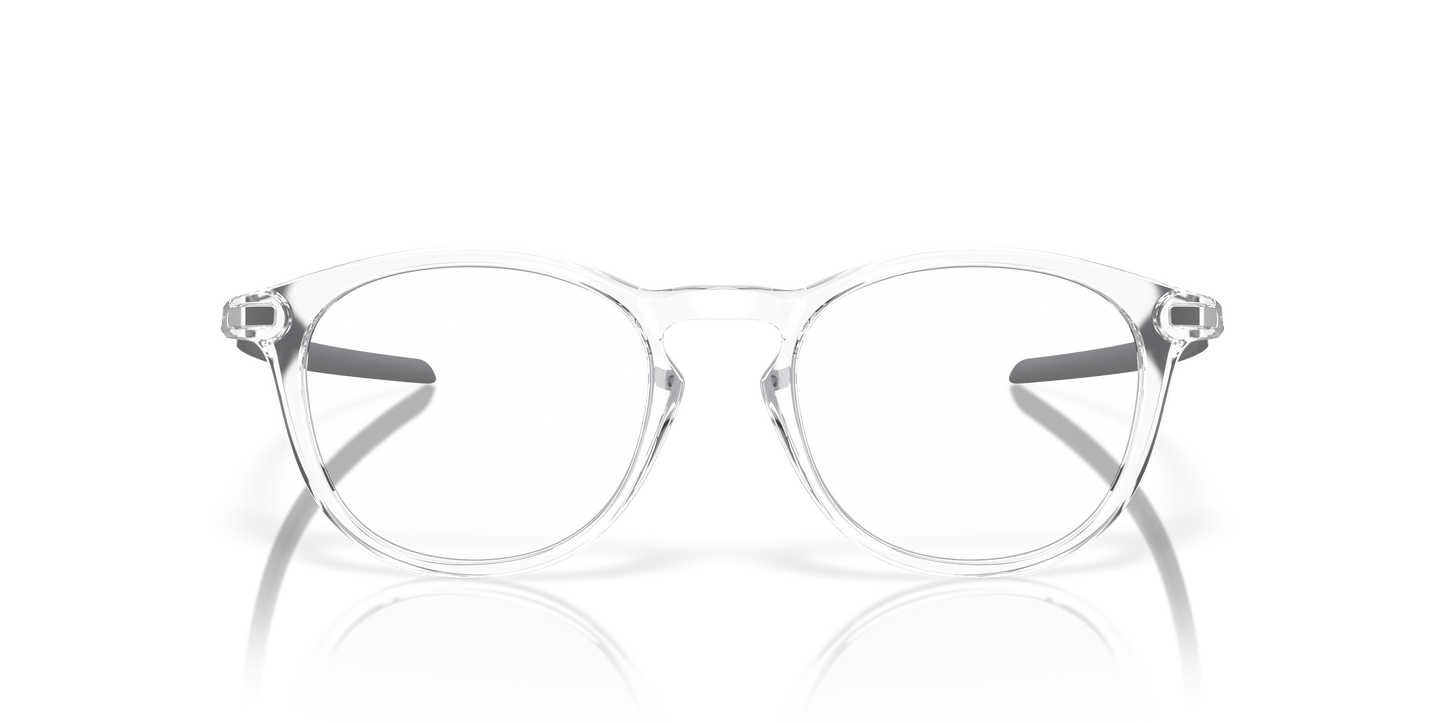 Oakley OX8149 Pitchman R Carbon Men's Round Eyeglass Frames - Polished Clear Frame