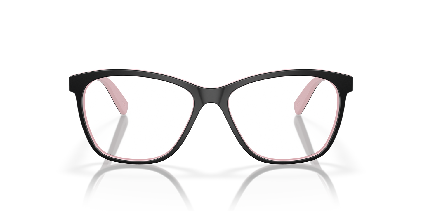 Oakley OX8155 Alias Women's Round Eyeglass Frames - Mahogany Frame