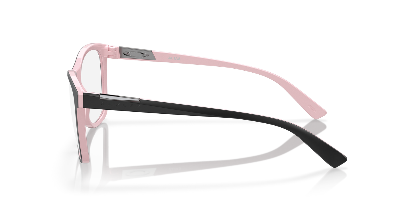 Oakley OX8155 Alias Women's Round Eyeglass Frames - Black Frame