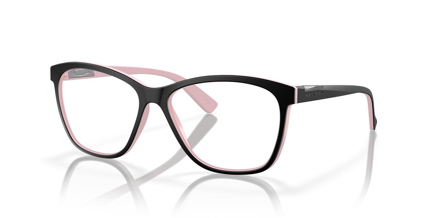 Oakley OX8155 Alias Women's Round Eyeglass Frames - Mahogany Frame