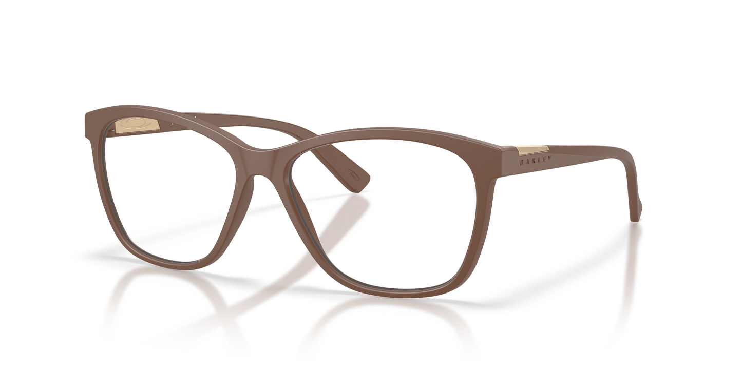 Oakley OX8155 Alias Women's Round Eyeglass Frames - Black Frame