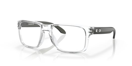 Oakley OX8156 Holbrook Men's Square Eyeglass Frames - Polished Clear Frame