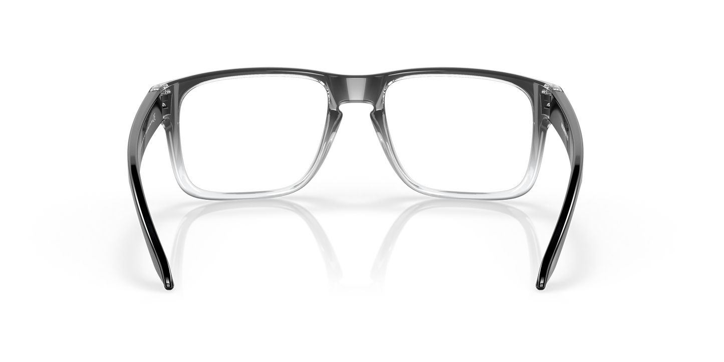 Oakley OX8156 Holbrook Men's Square Eyeglass Frames - Polished Black Clear Frame