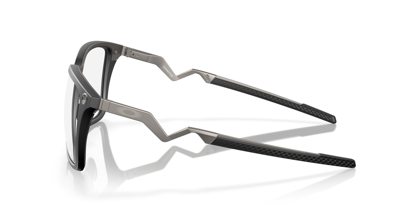 Oakley OX8162 Cognitive Men's Rectangle Eyeglass Frames - Satin Grey Smoke Frame