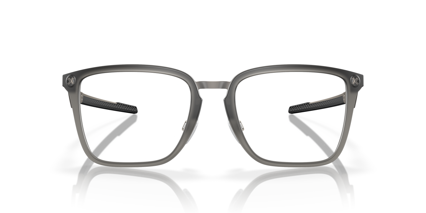 Oakley OX8162 Cognitive Men's Rectangle Eyeglass Frames - Satin Grey Smoke Frame