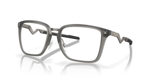 Oakley OX8162 Cognitive Men's Rectangle Eyeglass Frames - Satin Grey Smoke Frame