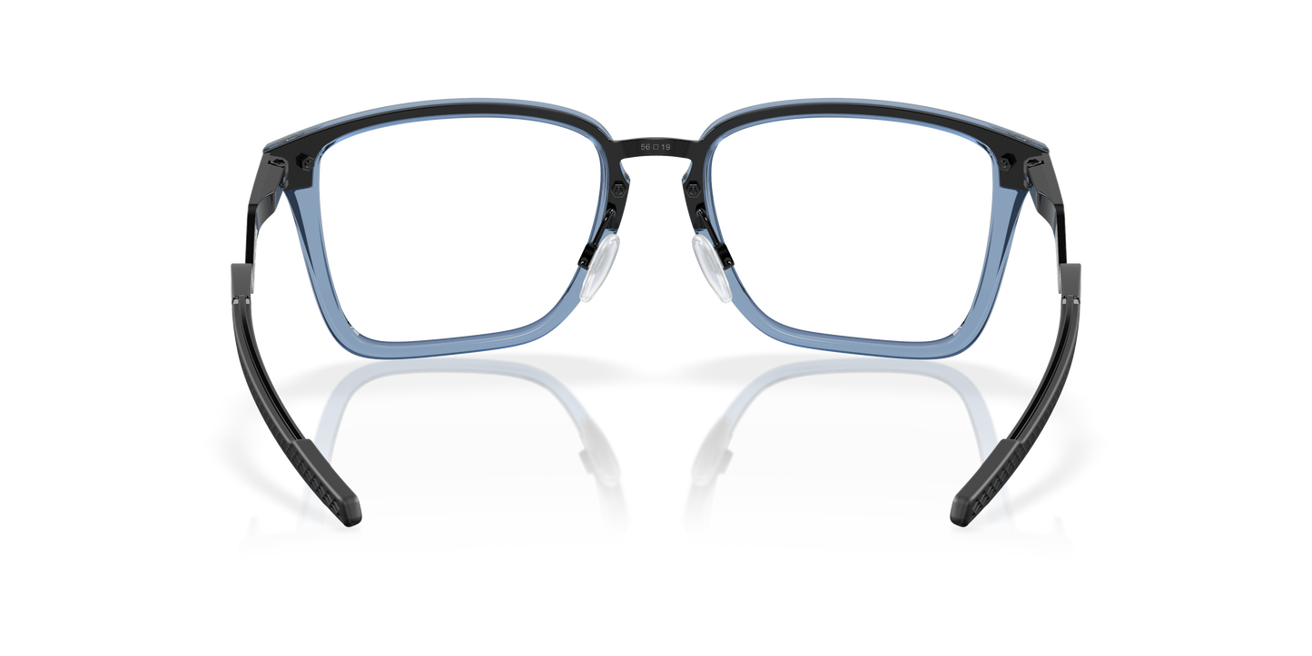 Oakley OX8162 Cognitive Men's Rectangle Eyeglass Frames - Satin Grey Smoke Frame