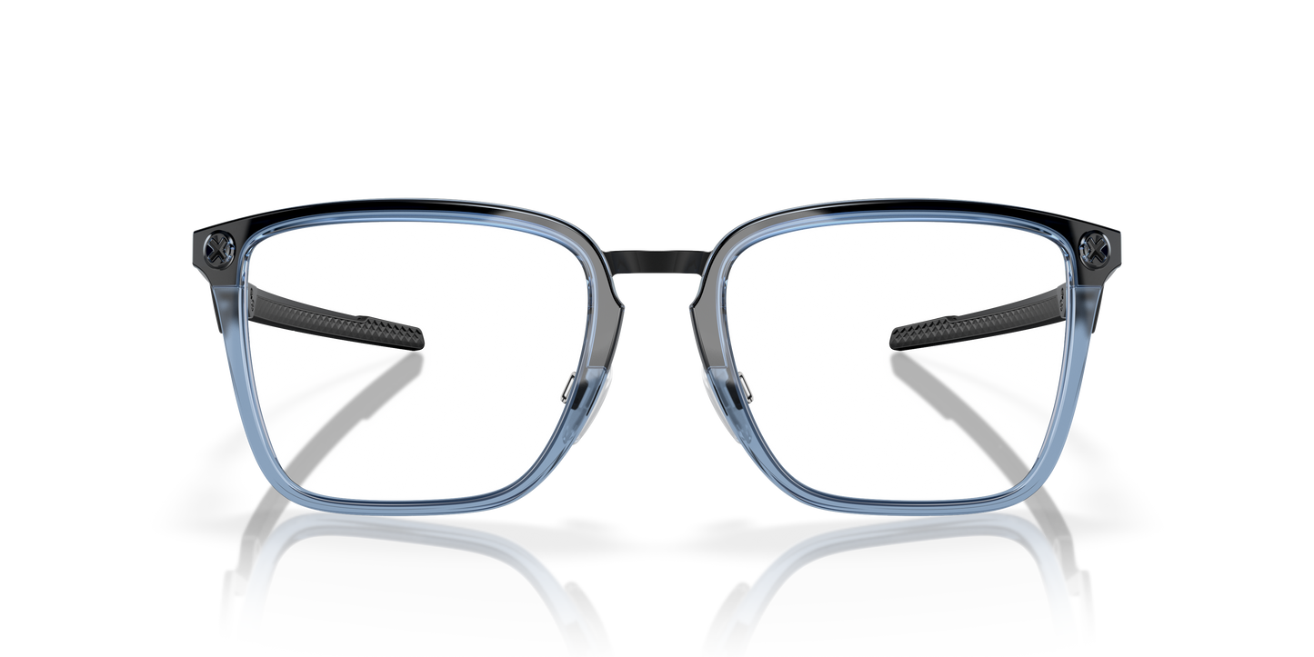 Oakley OX8162 Cognitive Men's Rectangle Eyeglass Frames - Satin Grey Smoke Frame