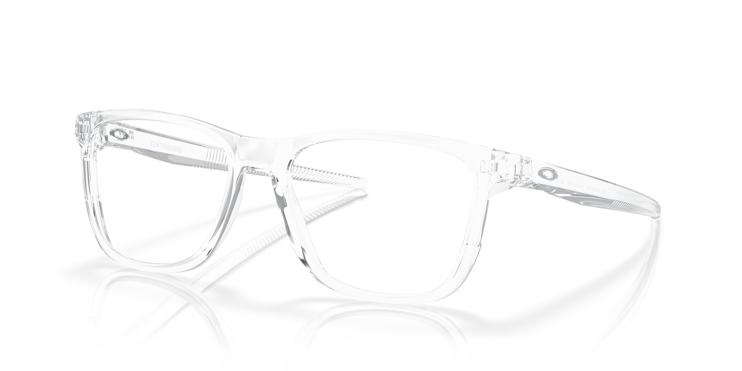 Oakley OX8163 Centerboard Men's Round Eyeglass Frames - Polished Clear Frame