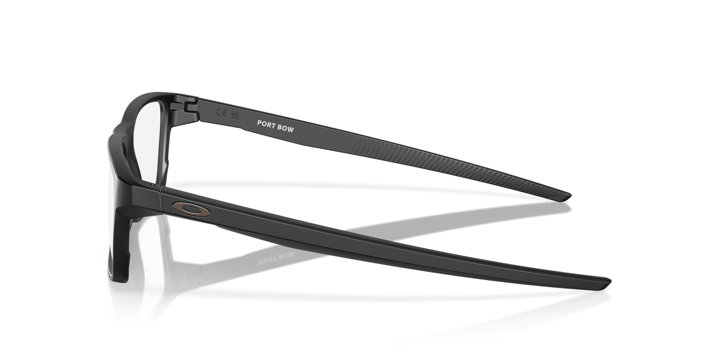 Oakley OX8164 Port Bow Men's Rectangle Eyeglass Frames - Satin Black Frame
