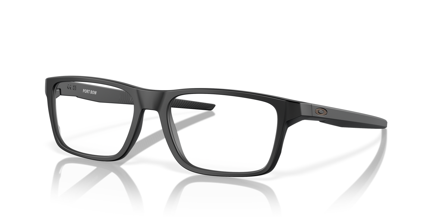 Oakley OX8164 Port Bow Men's Rectangle Eyeglass Frames - Satin Light Steel Frame