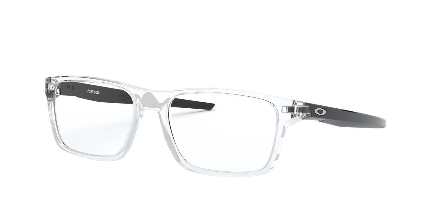 Oakley OX8164 Port Bow Men's Rectangle Eyeglass Frames - Satin Light Steel Frame