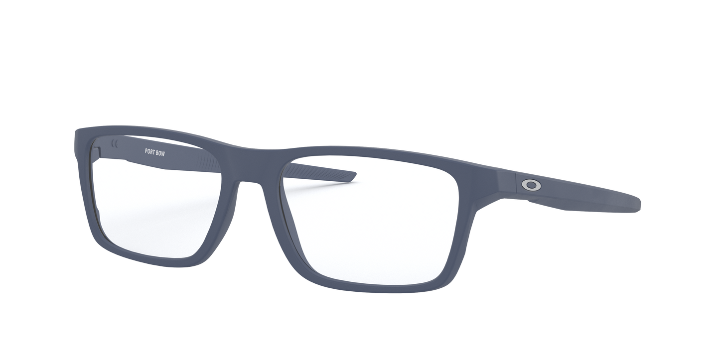 Oakley OX8164 Port Bow Men's Rectangle Eyeglass Frames - Satin Black Frame