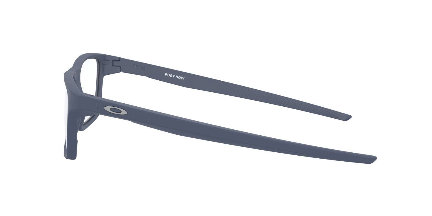 Oakley OX8164 Port Bow Men's Rectangle Eyeglass Frames - Polished Clear Frame