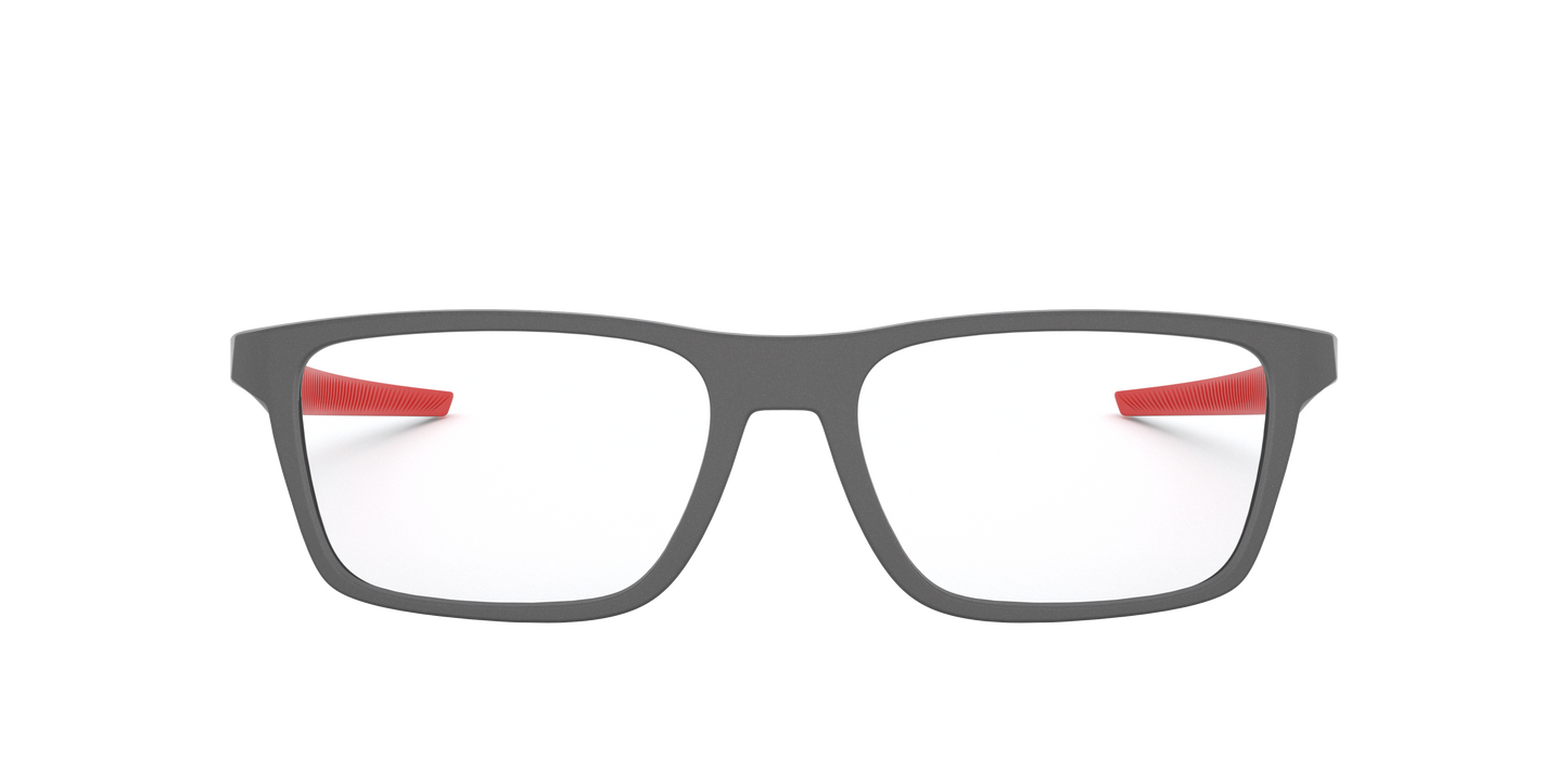 Oakley OX8164 Port Bow Men's Rectangle Eyeglass Frames - Satin Light Steel Frame