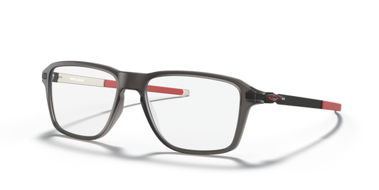 Oakley OX8166 Wheel House Men's Square Eyeglass Frames - Satin Grey Smoke Frame