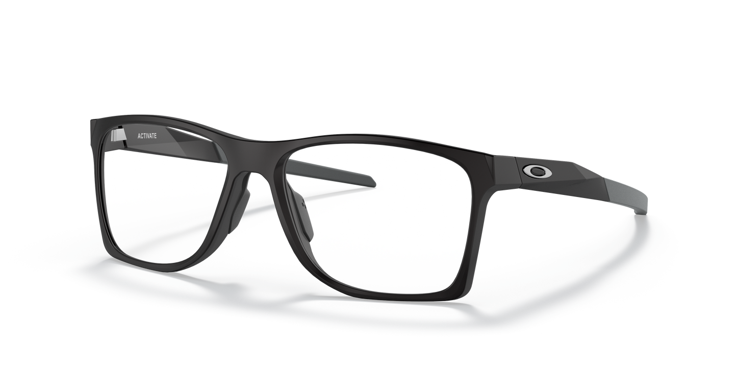 Oakley OX8173 Activate Men's Square Eyeglass Frames - Satin Black Frame
