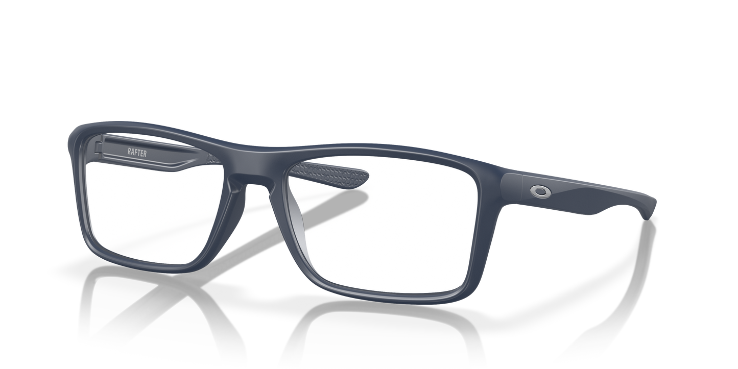 Oakley OX8178 Rafter Men's Rectangle Eyeglass Frames - Satin Grey Smoke Frame