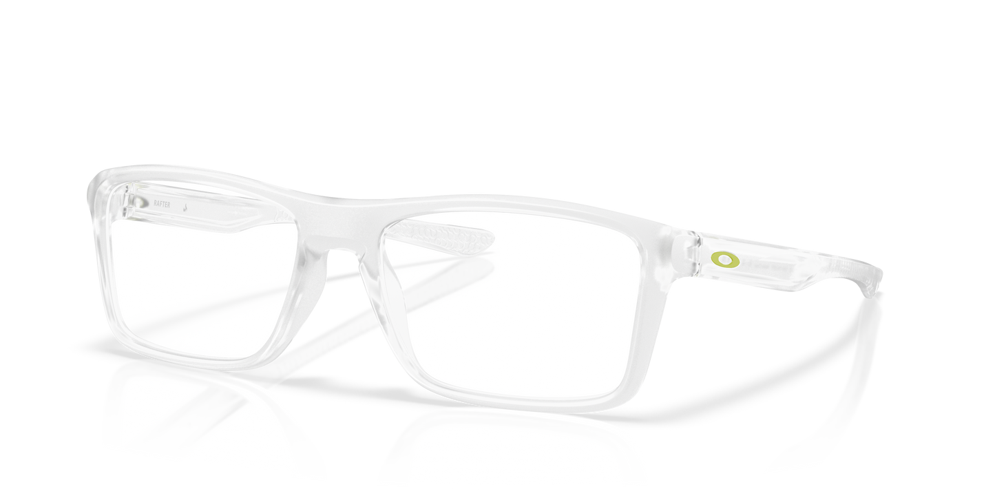 Oakley OX8178 Rafter Limitless Collection Men's Rectangle Eyeglass Frames - Matte Clear Frame