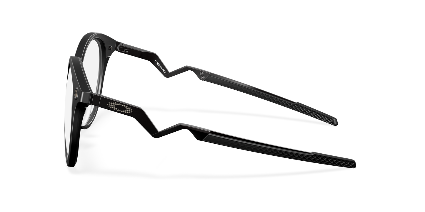Oakley OX8181 Cognitive R Men's Round Eyeglass Frames - Satin Black Frame